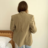 Beautiful taupe button back blazer