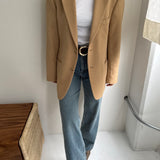 Camel hair blazer