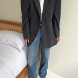 Gorgeous tweed blue toned contrasted blazer