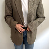 Speckered and plaid blazer