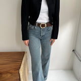 Bomber jacket in black wool