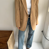 Camel hair blazer