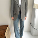 Amazing grey and blue blazer