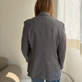 Plaid grey blazer