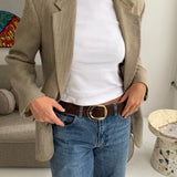 Beautiful vintage taupe textured Dior blazer