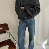 Tweed black and white bomber