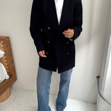 Double breasted YSL blazer in dark blue with stunning buttons