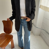 Stunning blazer in grey camel hair