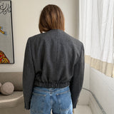 Bomber jacket in grey