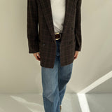 Double breasted blazer in brown with beautiful detailing