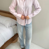 Baby pink contrasted shirt