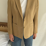 Camel fitted blazer