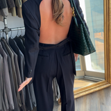 Stunning adjustable open back blazer