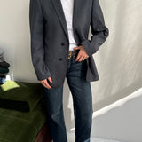 Grey blazer in light wool