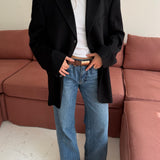 Beautiful Loro Piana black cashmere blazer