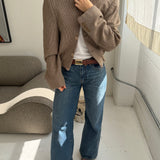 Speckered beige bomber jacket