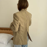 Beautiful taupe button back blazer