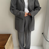 Pale grey pinstriped suit Dior suit