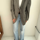 Beautiful grey speckered and grey plaid