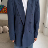 Blue double breasted blazer