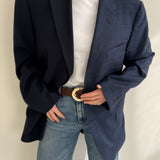 Stunning blue toned contrasted blazer