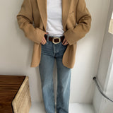 Camel hair blazer