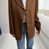 Unique blazer in brown