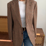 Stunning blazer in big red houndstooth