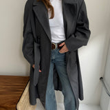 Dark grey trench coat