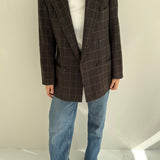 Double breasted blazer in brown with beautiful detailing