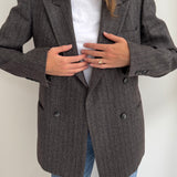 Double breasted wool blazer