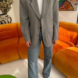 Dior grey pinstriped blazer