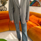 Dior grey pinstriped blazer