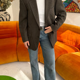 Valentino brown houndstooth blazer