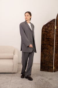 Pale grey Dior suit