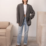 Grey oversized Hailey blazer