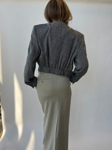 Silk bomber jacket