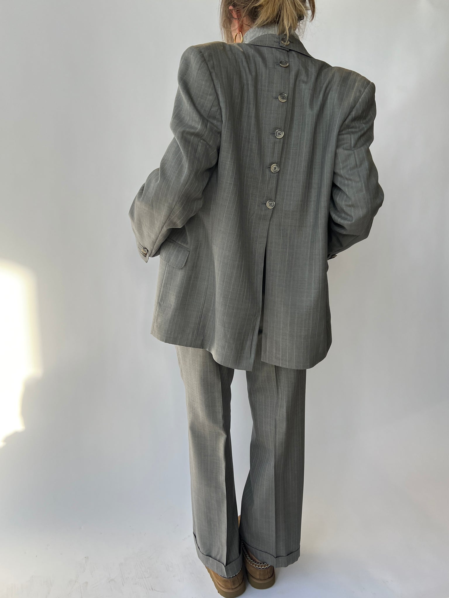 Our button back blazers