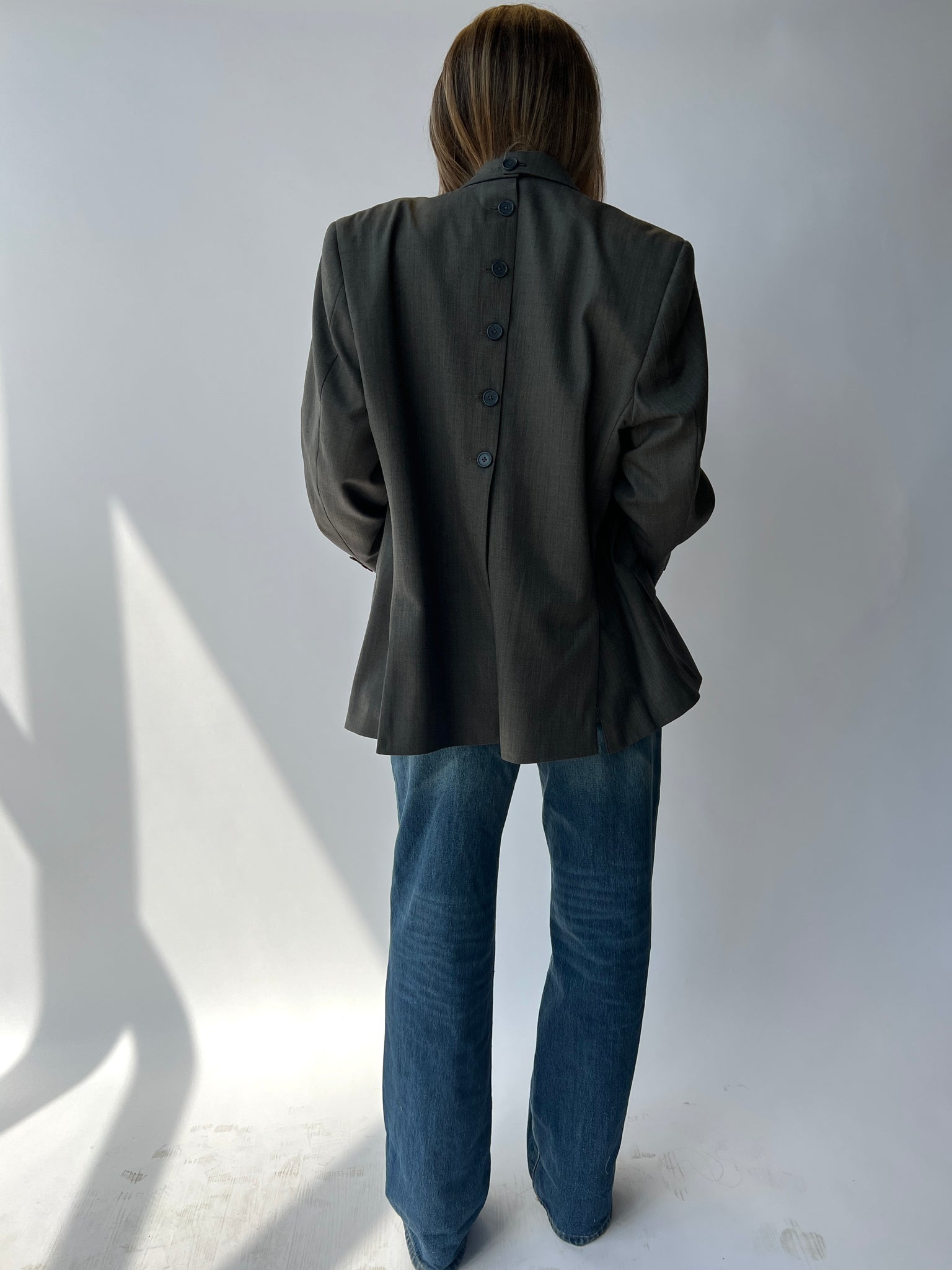 Our button back blazers