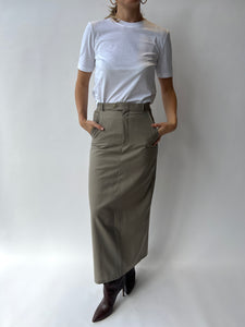Beige maxi skirt