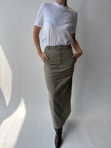 Beige maxi skirt