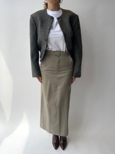 Beige maxi skirt
