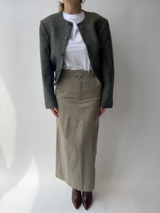 Beige maxi skirt