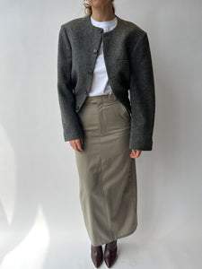 Beige maxi skirt