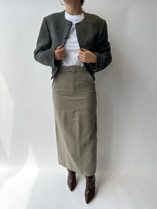 Beige maxi skirt