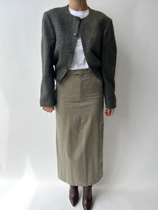 Beige maxi skirt