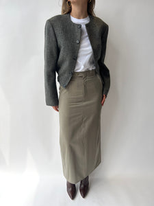 Beige maxi skirt