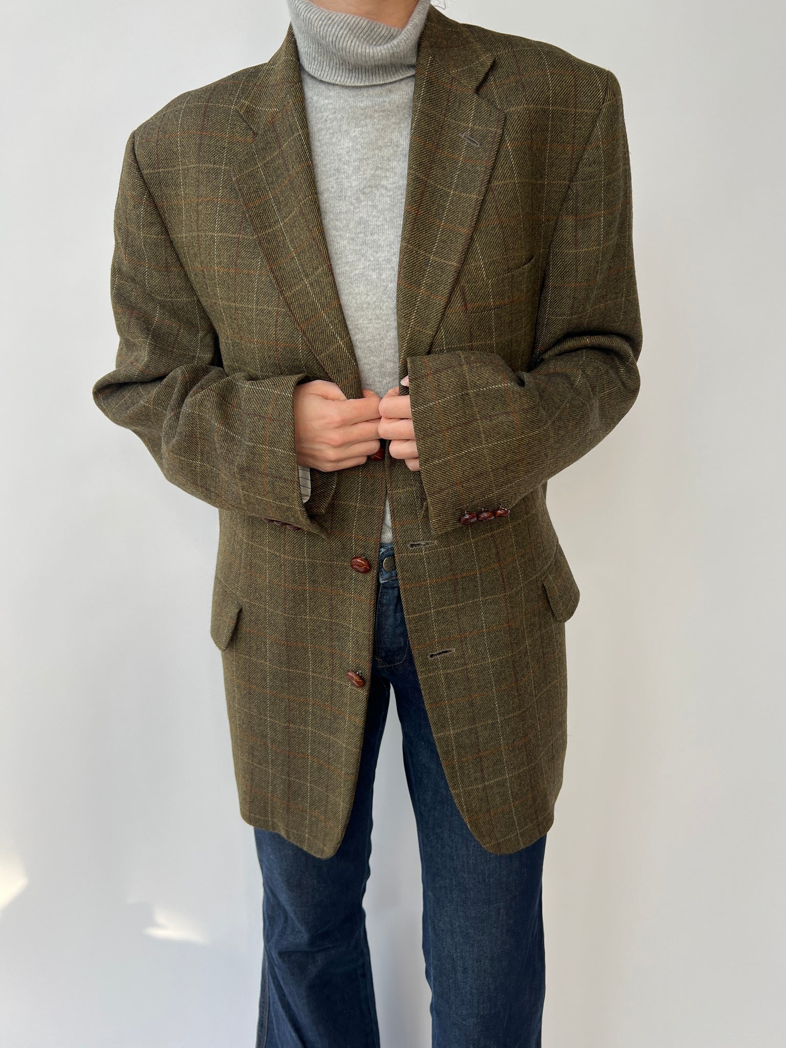 Textured brown blazer
