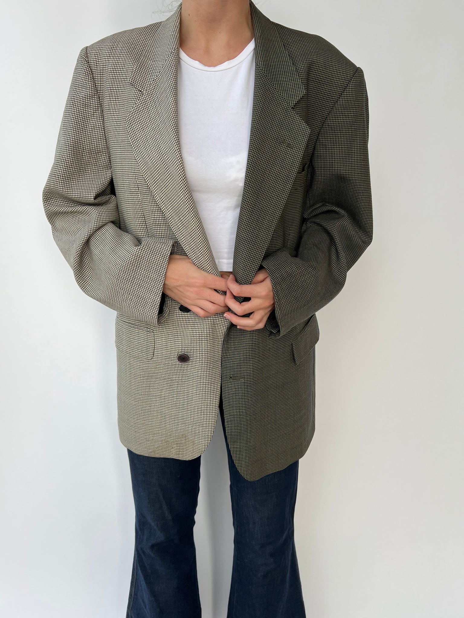 Dark/ light contrasted blazer