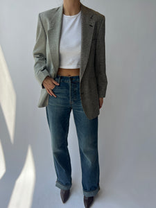 Grey toned contrasted blazer